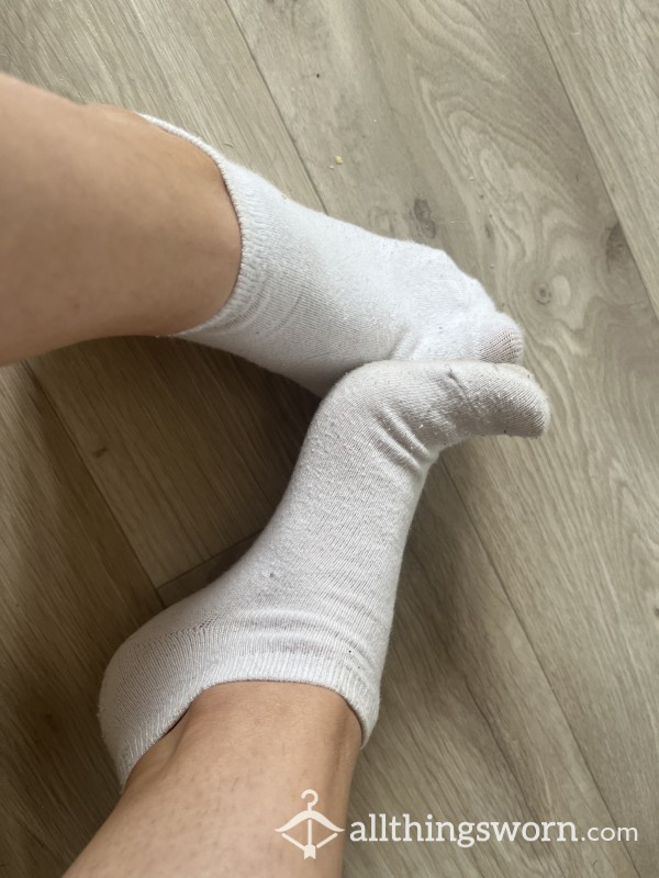 White Trainer Socks