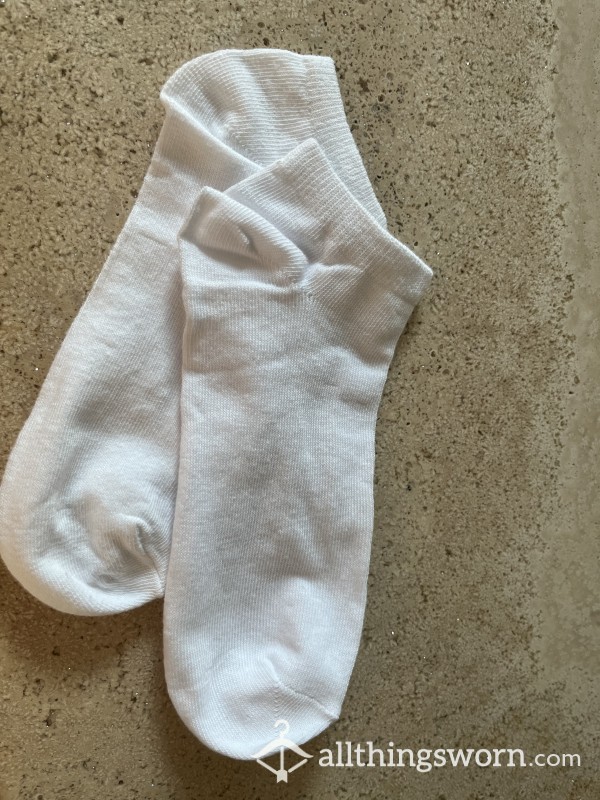 White Trainer Socks Ready To Be Custom Worn