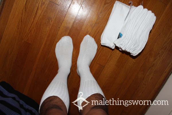 CUSTOMIZABLE Tube Socks White  NEW AND UNUSED (14/20 Available)