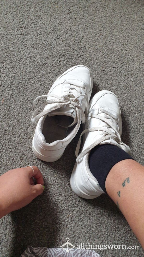 White, Used Sneakers