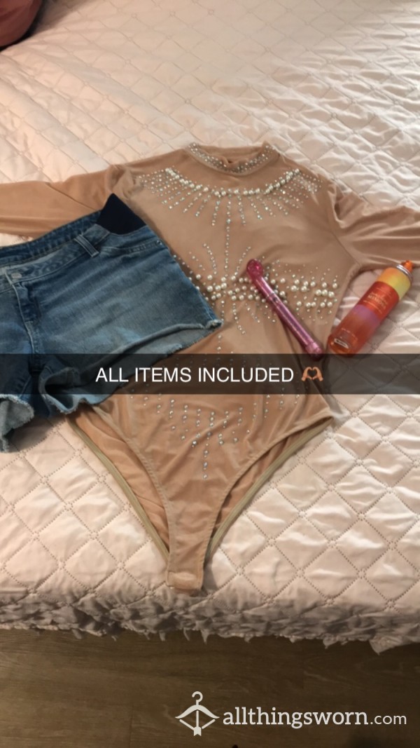 Whole Package Bodysuit 2xl Jean Shorts Gap Size 29 Fit Me Perfectly Wearing 2xl