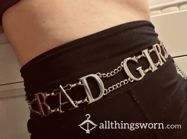 😈Who’s A Bad Bad Girl?😈 “Bad Girl” Chain Belt