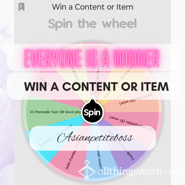 Win A Content Or Physical Item