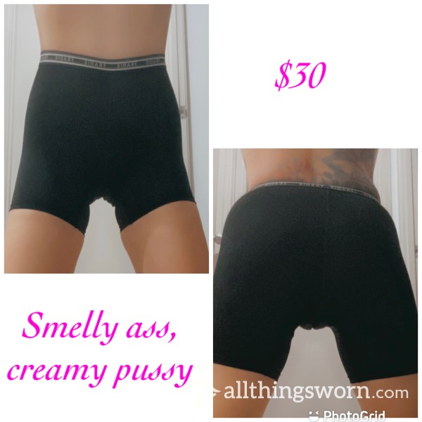 Woman Tradie Undies (shorts) Sweaty, Creamy And Filthy