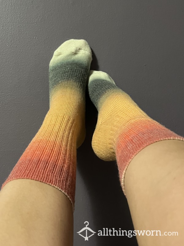 Sweaty Wool Hiking Socks