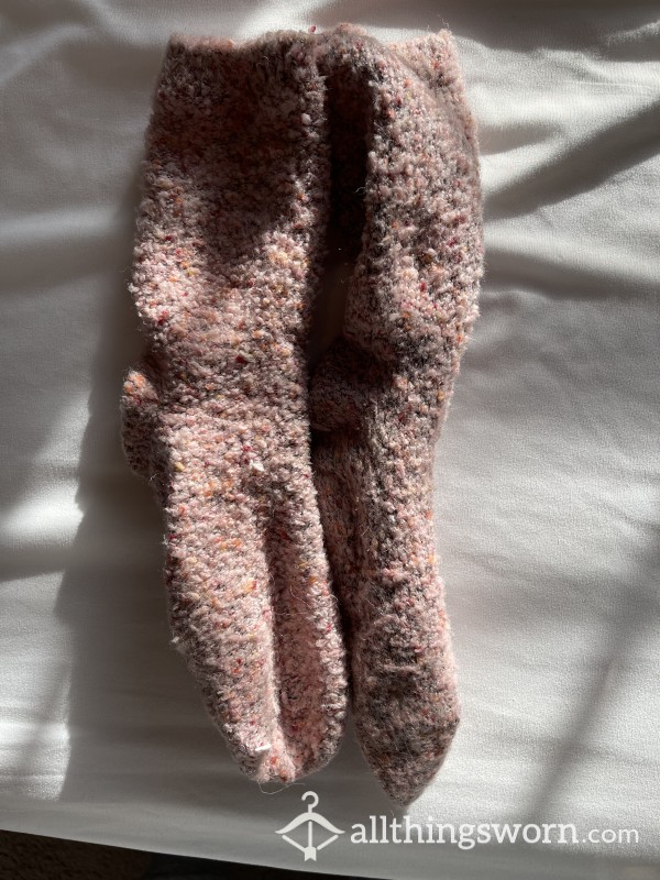 Wool, Soft Pink Socks
