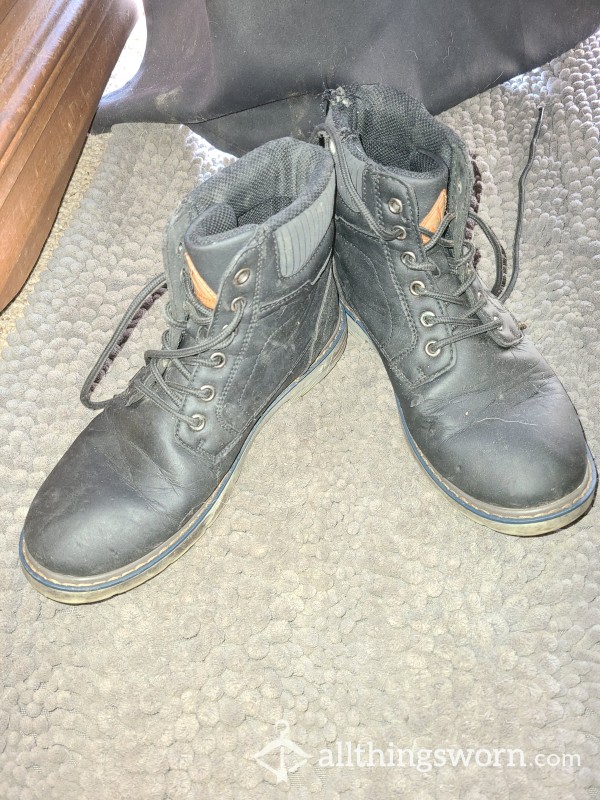 Work Boots Have Been Through It All 😪 Stinkiest Pair I Own