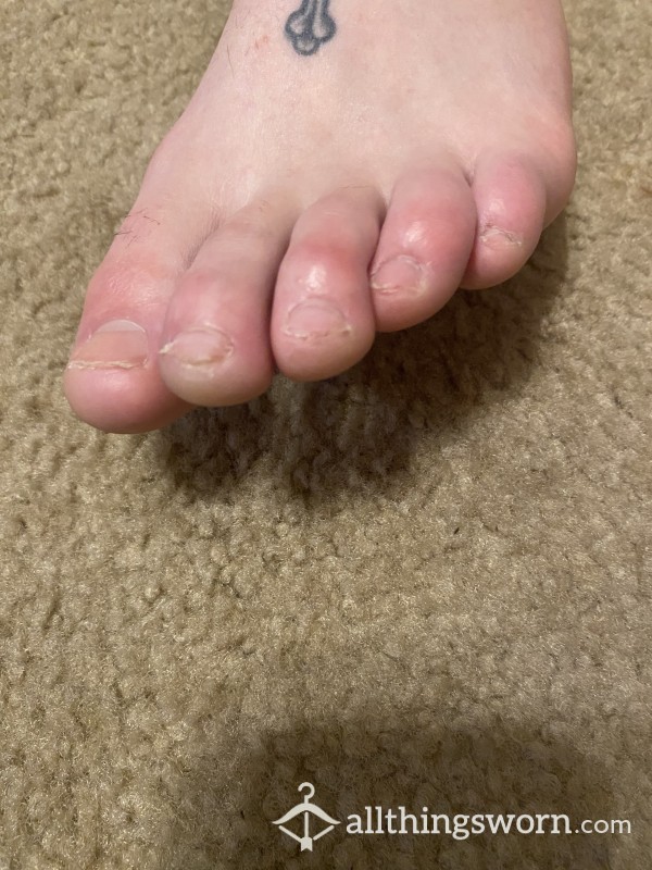 Working Man’s Feet! Dm Me For More Content