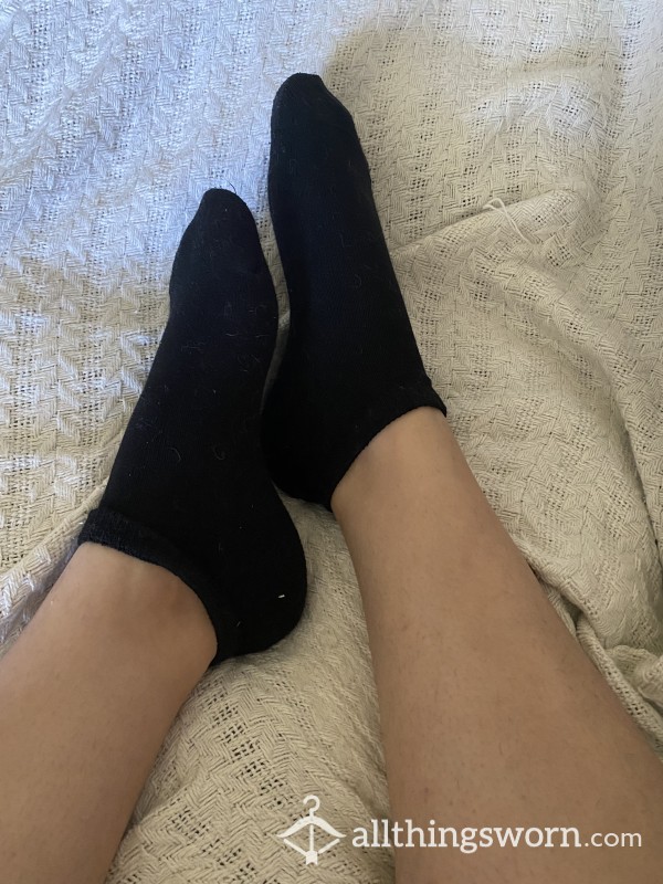 Worn 48 Hours Everyday Black Ankle Socks