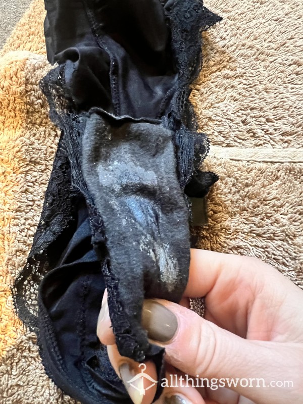 Worn And Creamed Panties, You Can Still See The Wet!