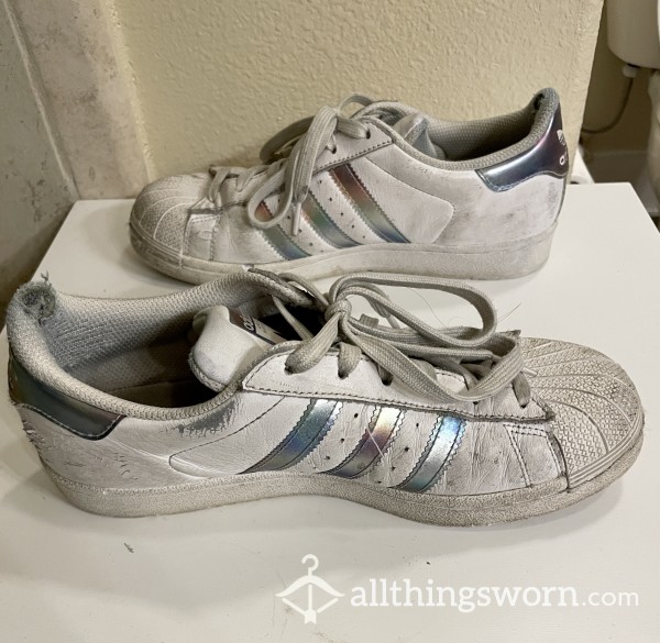 Worn And Torn Holographic Adidas Superstars