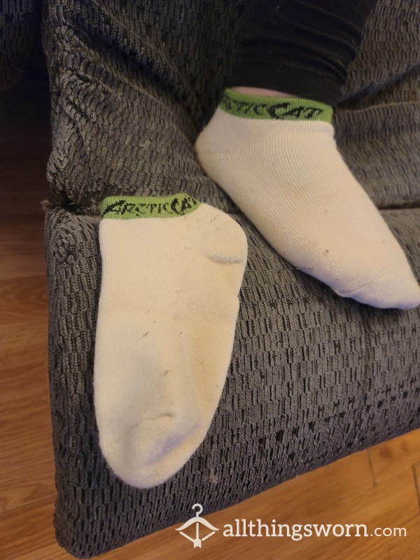 Worn Arctic Cat Winter Ankle Socks