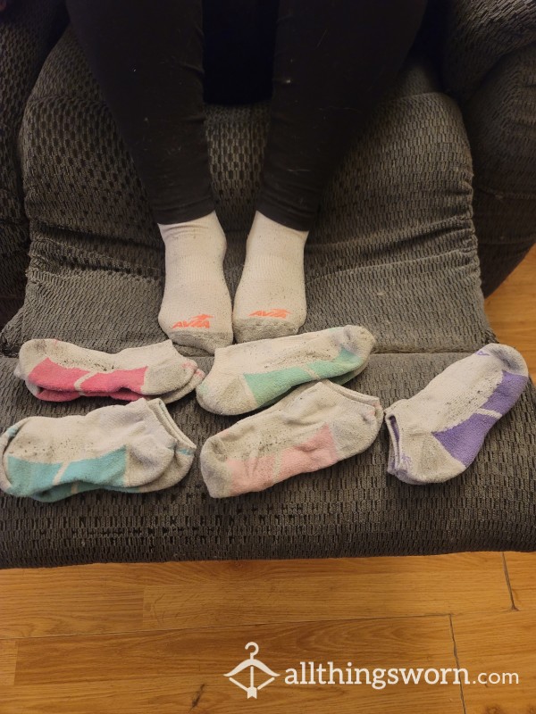 Worn Assorted Avia   Ankle Socks
