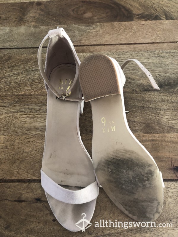 (worn) Bridesmaid Shoes For SEVERAL Weddings (sz-10)