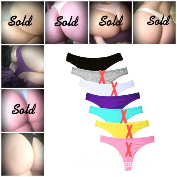 2 Day Cotton Thong : 7 Colours