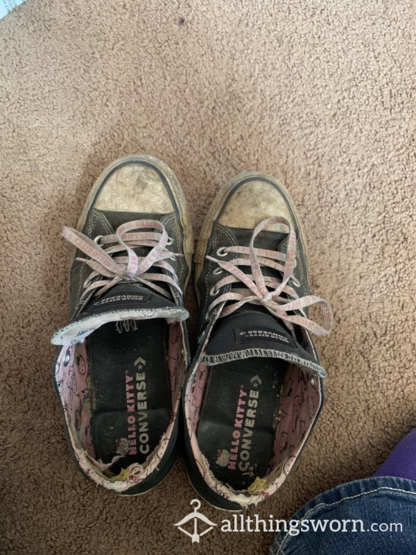 Worn Converse Sneakers