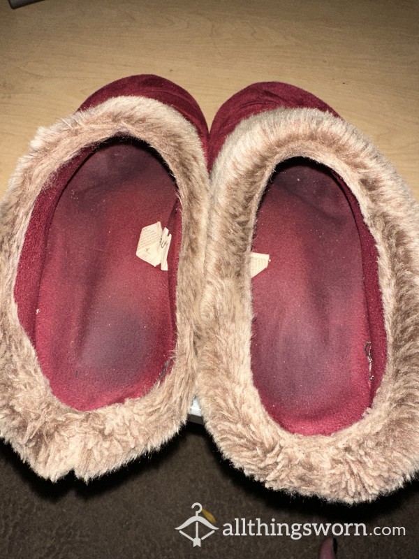 Worn Dirty And Smelly Slippers