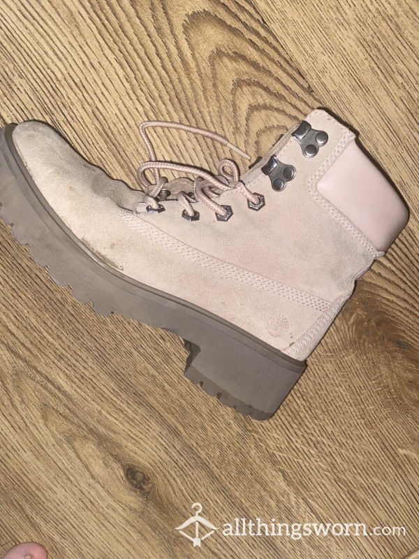 Worn Dirty Timberland Boots