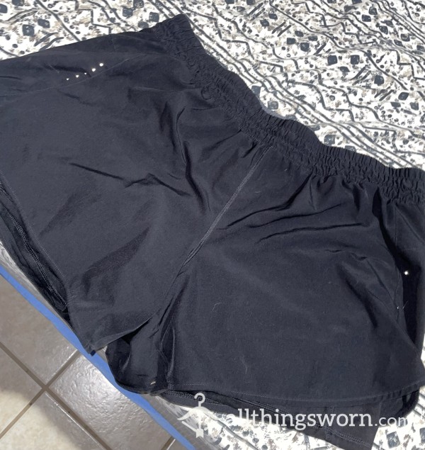 Worn Down Black AVIA Gym Shorts