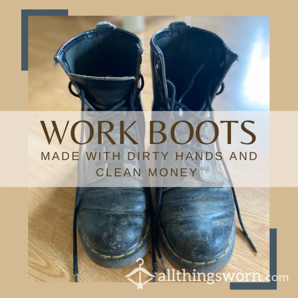 Worn Down Dirty Work Boots
