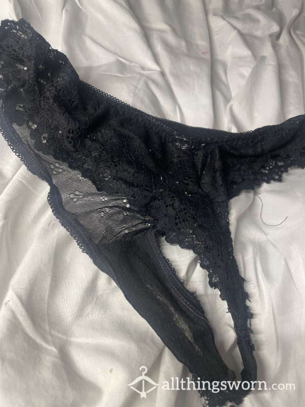 Worn For 24h Stained Lace Thong