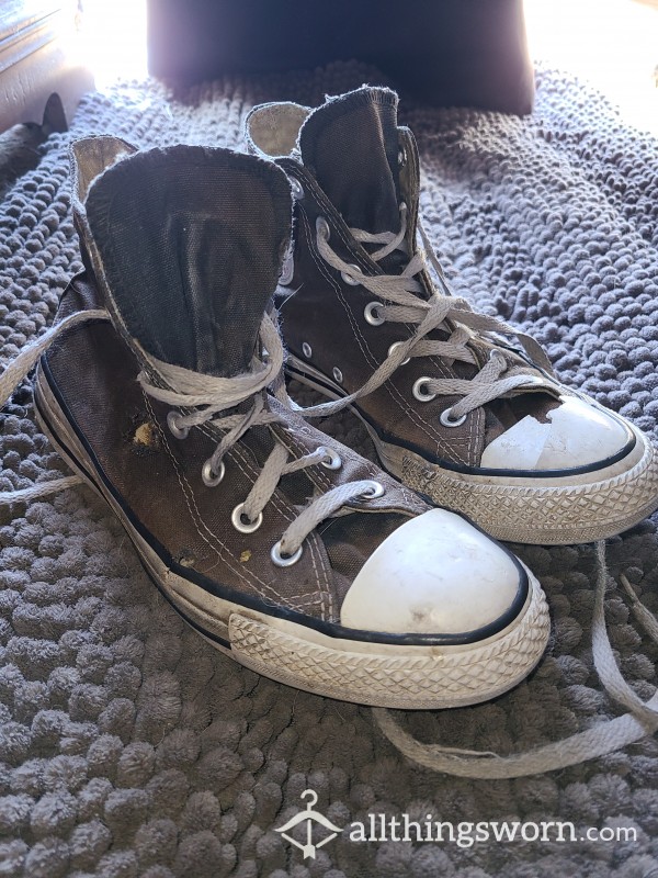 Worn For 5 Years!! Stiff And Stinky Classic Chuck Taylor High-tops