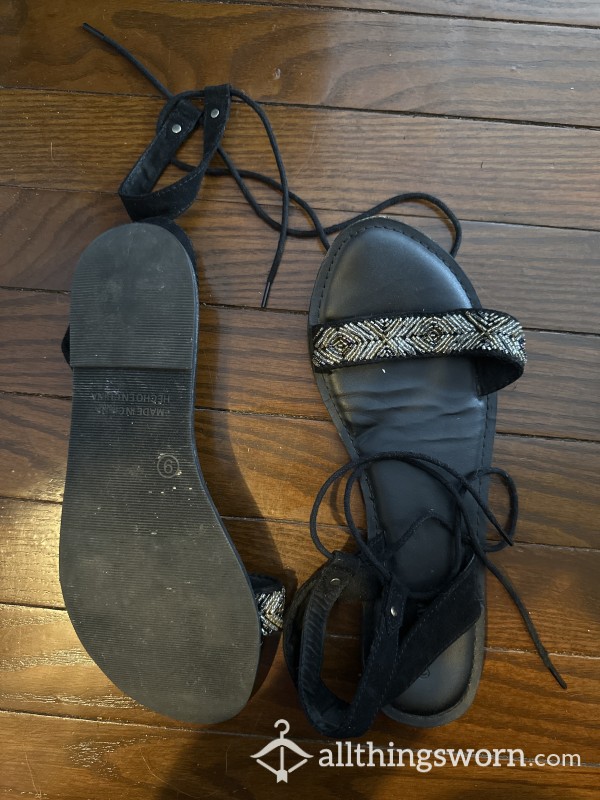 Worn Gladiator Sandals 🖤