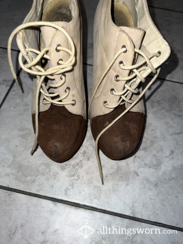 Worn High Heeled Boots