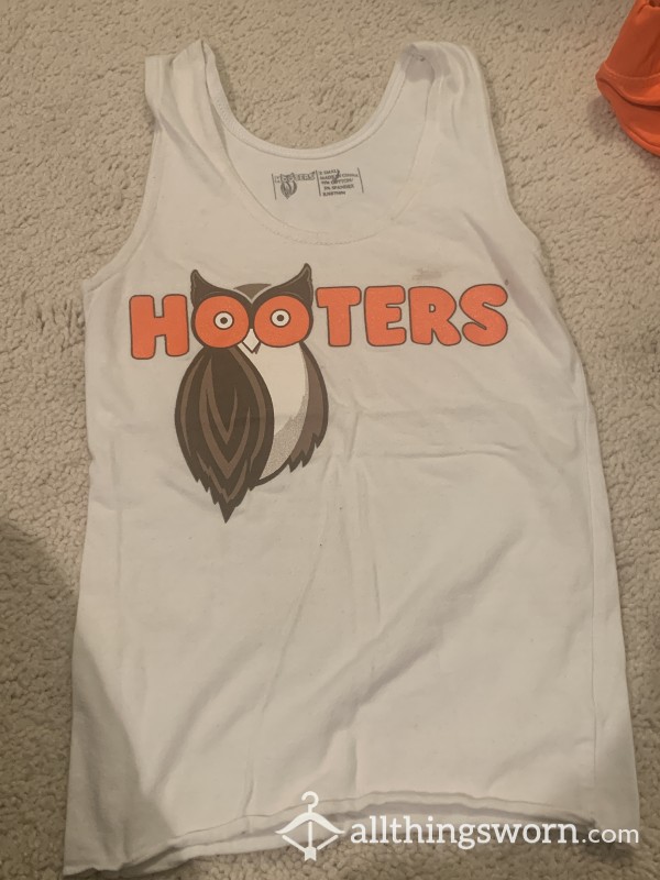 Worn Hooters Uniforms. Worn For Hours And Extremely Snug Fitting Around The Best Areas. Wings Anyone? ;)