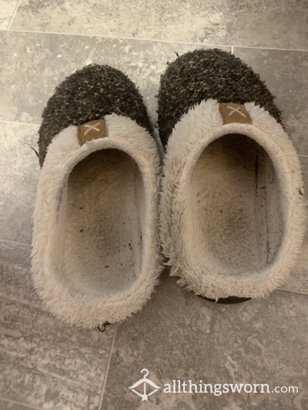 Filthy, Worn In House Slippers