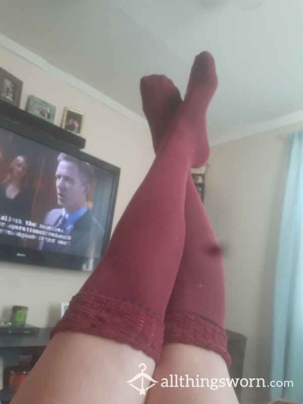 Worn Many Times Knee High Sexy Socks