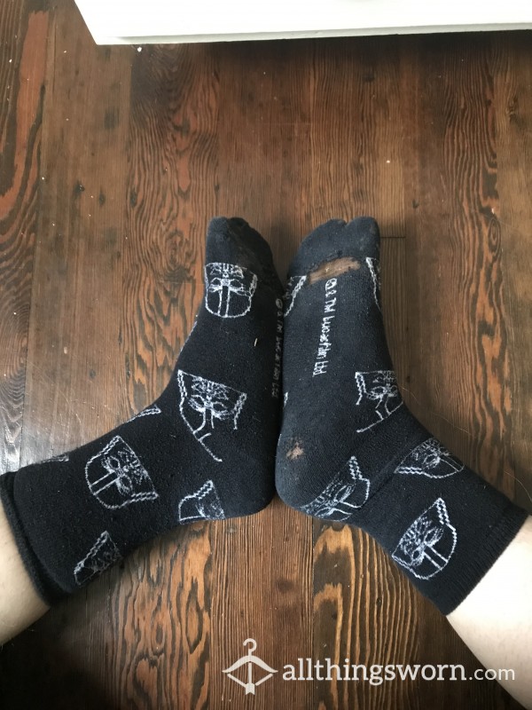Worn Out Darth Vader Socks