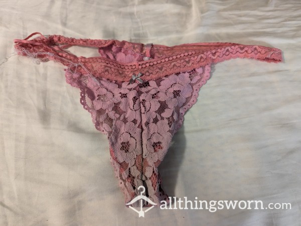 Worn Out, Faded, Falling Apart Lace Thong