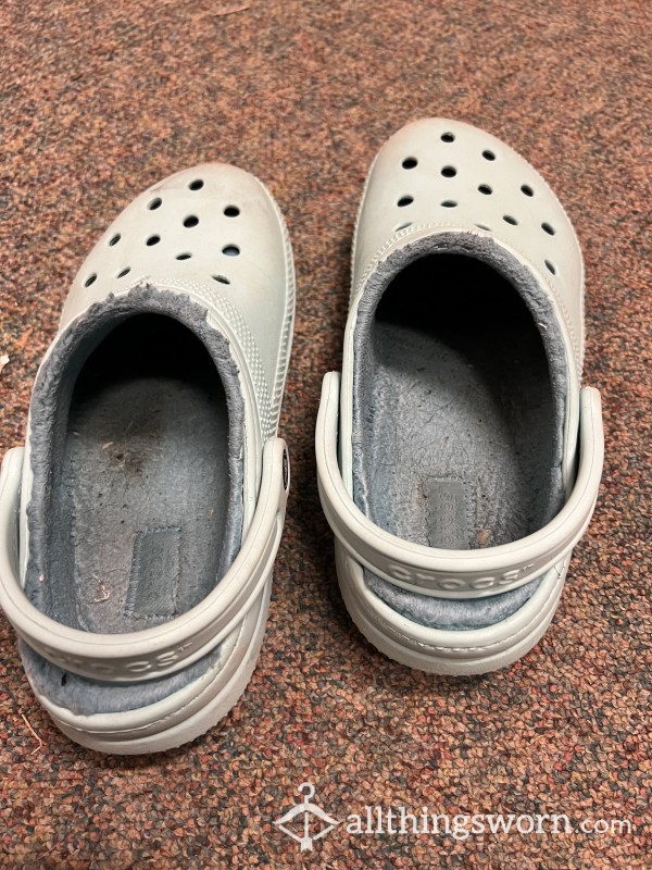 Worn Out Fuzzy Crocs