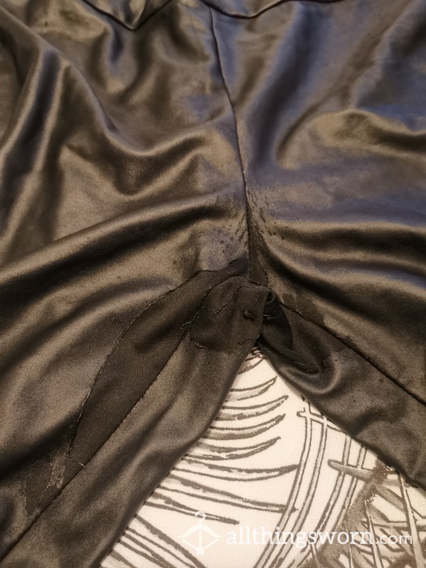 Worn Out Leather Leggings