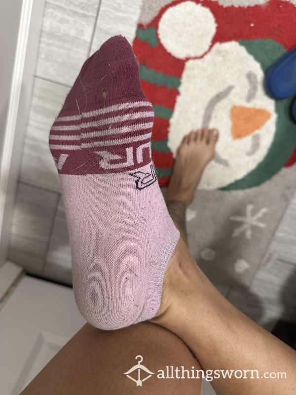 Worn Out Pink UA Socks