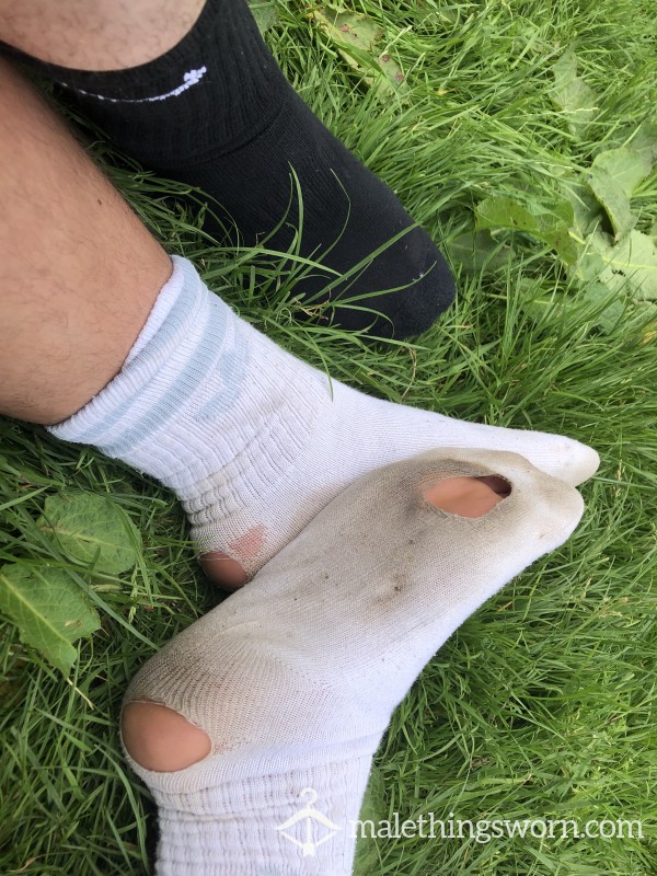 Worn Out Running And Gym Adidas Socks