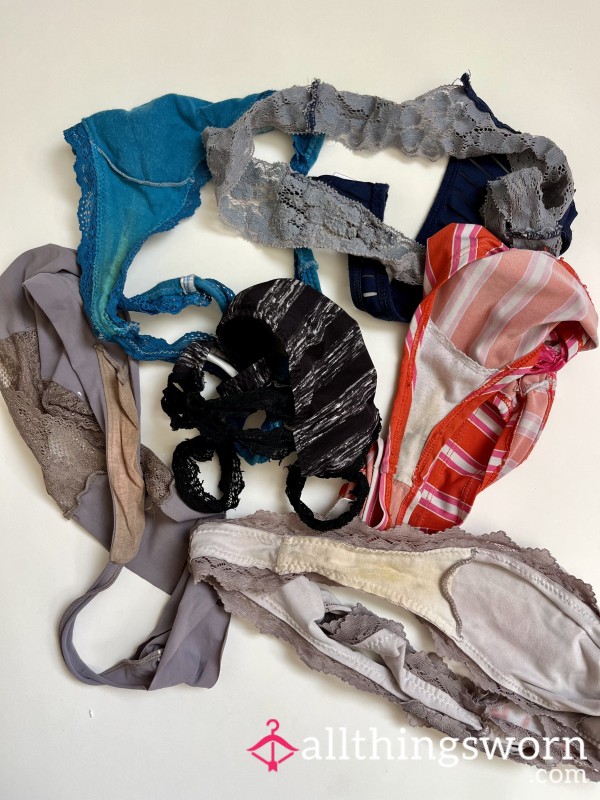 Worn Out & Stained Thongs • BUNDLE