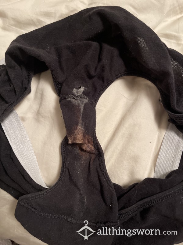 Worn Panties With Visible Discharge