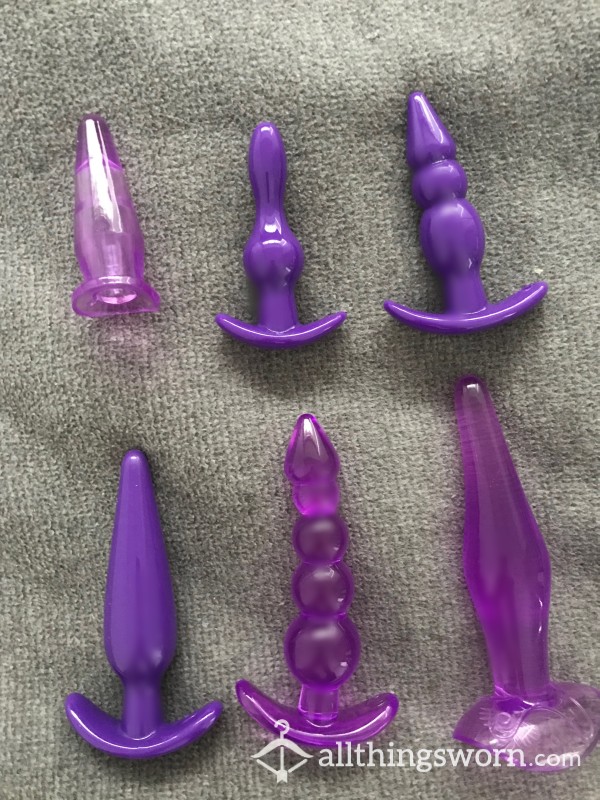 Worn Purple Butt Plugs