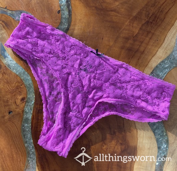 SOLD Worn Purple Lace Panties 😈