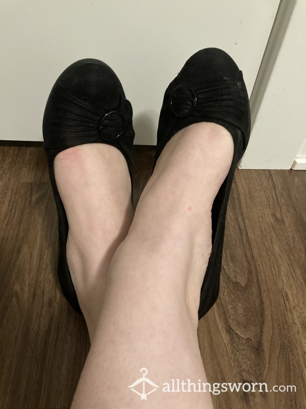 Worn Sexy Black High Heels