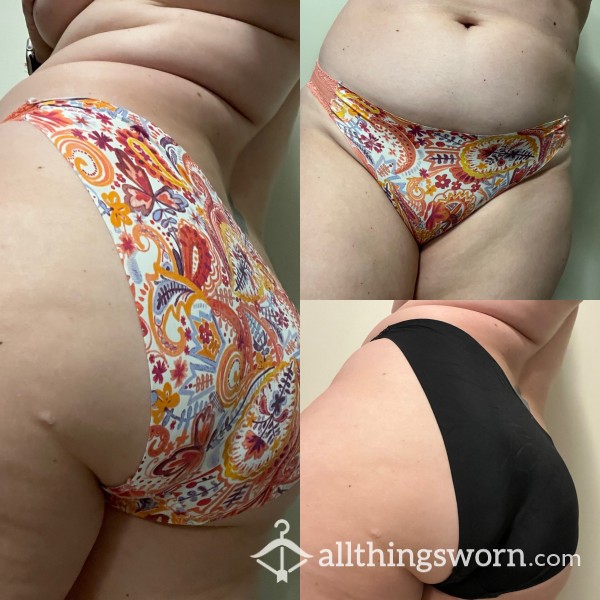 Worn Silky Panties: Two To Choose From