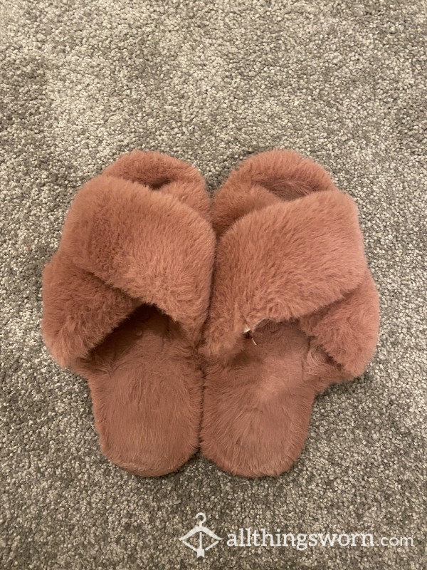 Worn Smelly Pink Slippers