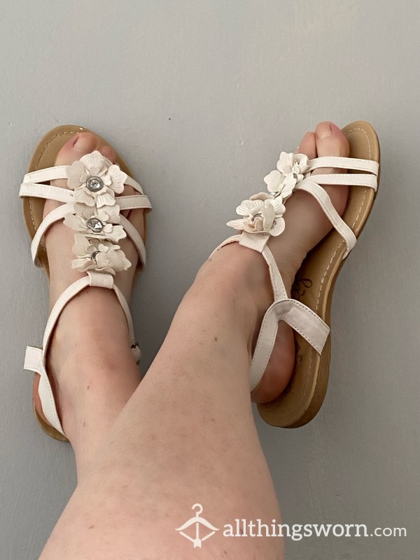 Worn Summer Diamanté Sandals