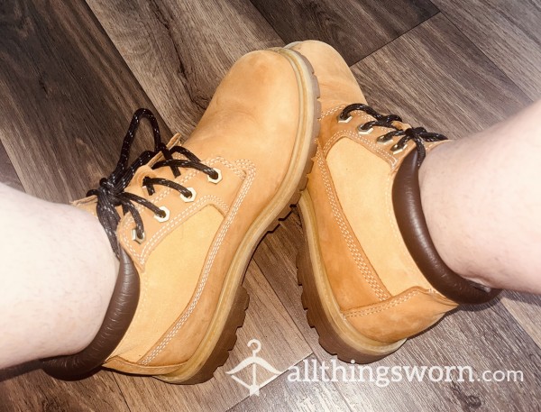 Worn Timberland Ankle Boots Size 5