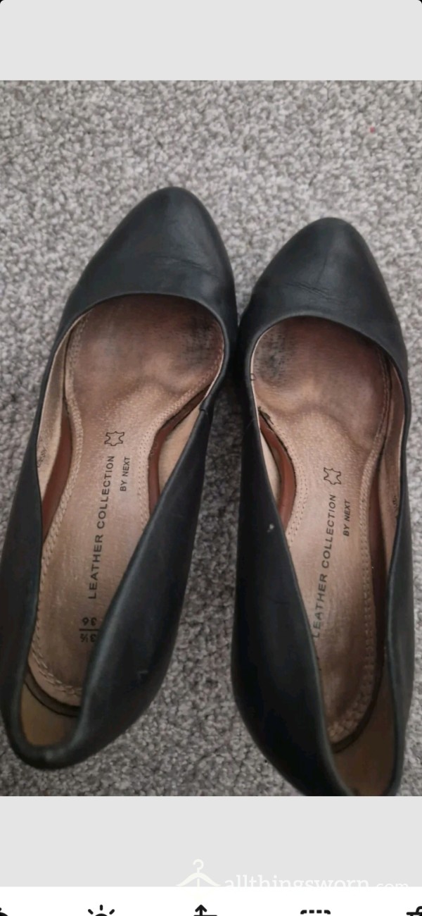 Worn Used Cabin Crew Shoes