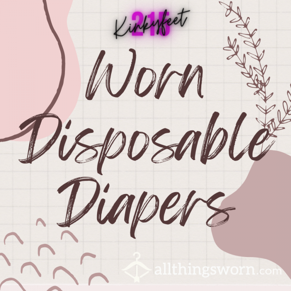 Worn Women's Adult Disposable Diaper/Underwear