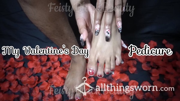 Worship My Valentines Day Pedicure, Soles, And Toes 4k