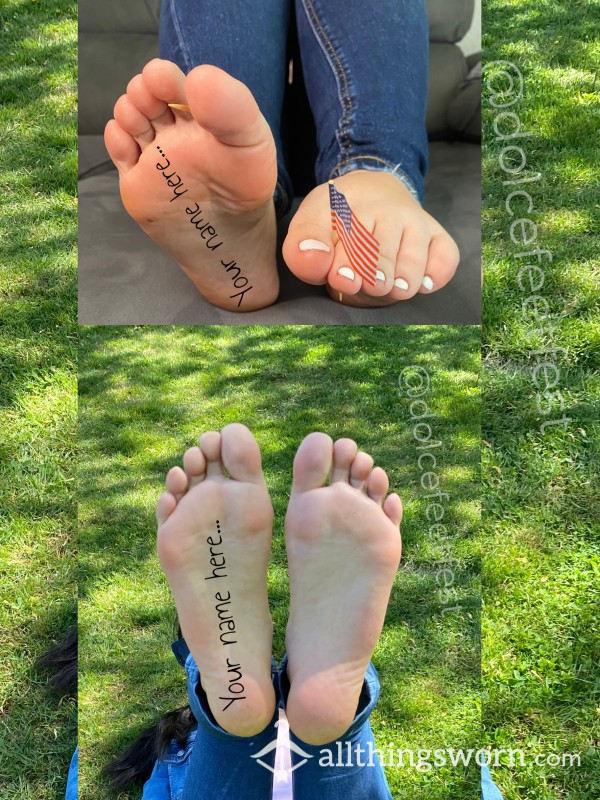 Write Your Name On Our Soles